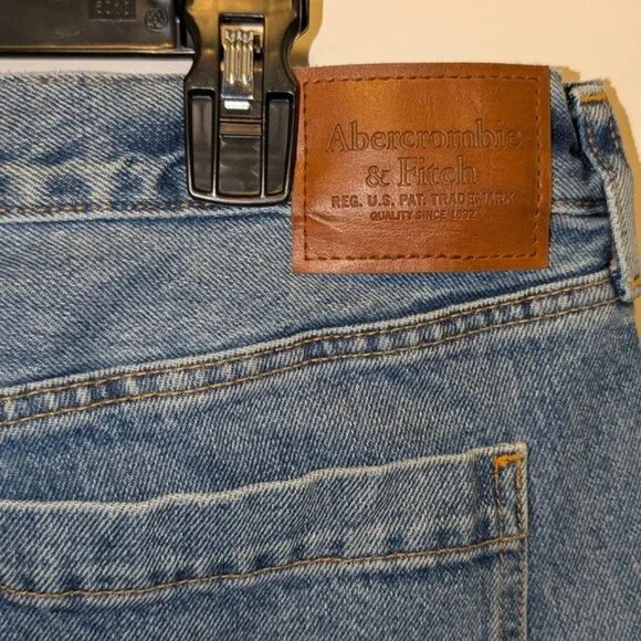 Abercrombie & Fitch 90s Loose Baggy Workwear Carpenter Relaxed Fit Jeans 34x32 - Picture 9 of 10